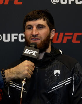 UFC Light Heavyweight Magomed Ankalaev Reacts With UFC.com After His Round 2 TKO Main Event Victory Over Johnny Walker At UFC Fight Night: Ankalaev vs Walker 2 On January 13, 2024.