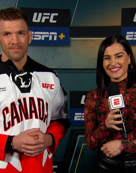 Middleweight Dricus Du Plessis Talks With Megan Olivi Ahead Of UFC 297: Strickland vs Du Plessis, Live From Scotiabank Arena, Toronto Canada