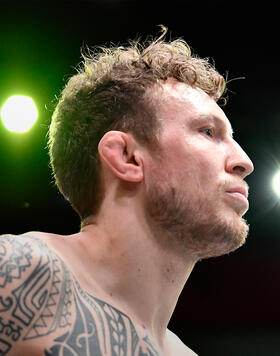 Jack Hermansson of Sweden prepares to fight Sean Strickland in their middleweight fight during the UFC Fight Night event at UFC APEX on February 05, 2022 in Las Vegas, Nevada. (Photo by Chris Unger/Zuffa LLC)