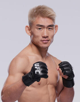 Song Yadong poses for a portrait during a UFC photo session on March 6, 2024 in Las Vegas, Nevada. (Photo by Chris Unger/Zuffa LLC)