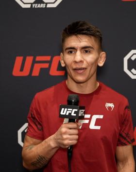 Bantamweight Mario Bautista Reacts With UFC.com After His Submission Victory Over Guido Cannetti At UFC Fight Night: Yan vs Dvalishvili On March 11, 2023