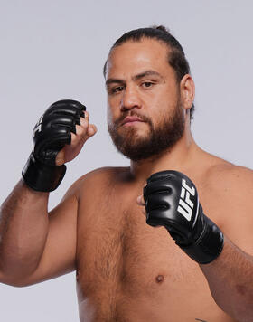 Tai Tuivasa poses for a portrait during a UFC photo session on March 13, 2024 in Las Vegas, Nevada. (Photo by Chris Unger/Zuffa LLC)