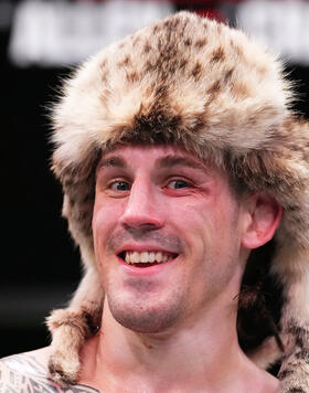 Brendan Allen reacts after his victory over Paul Craig of Scotland in a middleweight fight during the UFC Fight Night event at UFC APEX on November 18, 2023 in Las Vegas, Nevada. (Photo by Chris Unger/Zuffa LLC)