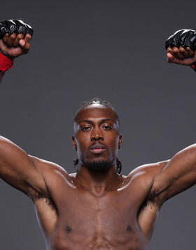 Jalin Turner poses for a portrait backstage during the UFC Fight Night event at Moody Center on December 02, 2023 in Austin, Texas. (Photo by Mike Roach/Zuffa LLC)