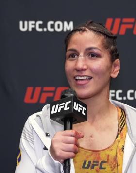 Pannie Kianzad talks with UFC.COM backstage after winning at UFC Fight Night: Luque vs Muhammad 2