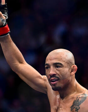 Jose Aldo of Brazil reacts after a bantamweight bout against Merab Dvalishvili of Georgia during UFC 278 at Vivint Arena on August 20, 2022 in Salt Lake City, Utah. (Photo by Alex Goodlett/Getty Images)