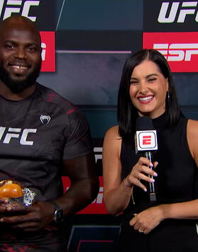 Heavyweight Jairzinho Rozenstruik Speaks With Megan Olivi After The UFC Fight Night: Rozenstruik vs Almeida Ceremonial Weigh-ins