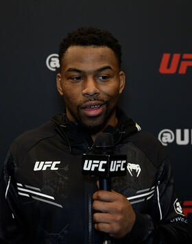 Welterweight Khaos Williams Speaks With UFC.com After His Round 1 KO Victory Over Carlston Harris At UFC Fight Night: Barboza vs Murphy On May 18, 2024.