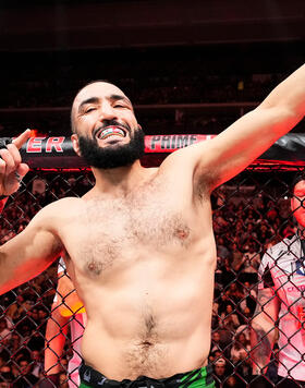 Belal Muhammad prepares to fight Gilbert Burns of Brazil in a welterweight fight during the UFC 288 event at Prudential Center on May 06, 2023 in Newark, New Jersey. (Photo by Chris Unger/Zuffa LLC)