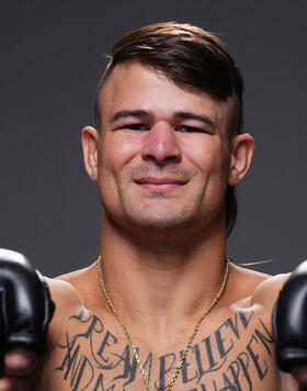 Diego Lopes of Brazil poses for a portrait after his victory during the UFC 300 event at T-Mobile Arena on April 13, 2024 in Las Vegas, Nevada. (Photo by Mike Roach/Zuffa LLC)