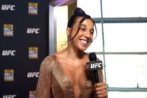 UFC strawweight Joanna Jędrzejczyk, Who Is Being Inducted Into the Modern Wing, Speaks With UFC.com On The Red Carpet Ahead Of The 2024 UFC Hall of Fame Induction Ceremony