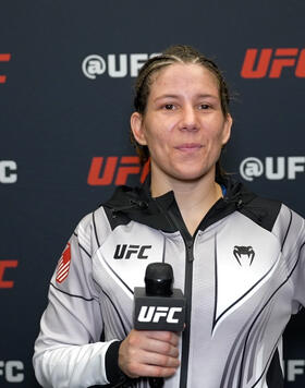 UFC Featherweight Karol Rosa Reacts With UFC.com After Her Split Decision Victory Over Yana Santos At UFC Fight Night: Strickland vs Magomedov.