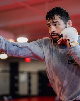 Anthony Hernandez trains at the UFC Performance Institute in Las Vegas Nevada On September 14 2022 (Photo by Zac Pacleb/Zuffa LLC)