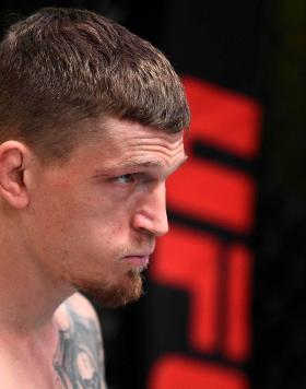 David Dvorak of the Czech Republic prepares to fight Jordan Espinosa in their flyweight bout during the UFC Fight Night event at UFC APEX on September 19, 2020 in Las Vegas, Nevada. (Photo by Chris Unger/Zuffa LLC)