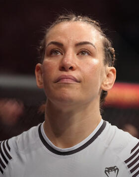 Miesha Tate prepares to fight Lauren Murphy in a flyweight fight during the UFC Fight Night event at UBS Arena on July 16, 2022 in Elmont, New York. (Photo by Jeff Bottari/Zuffa LLC)