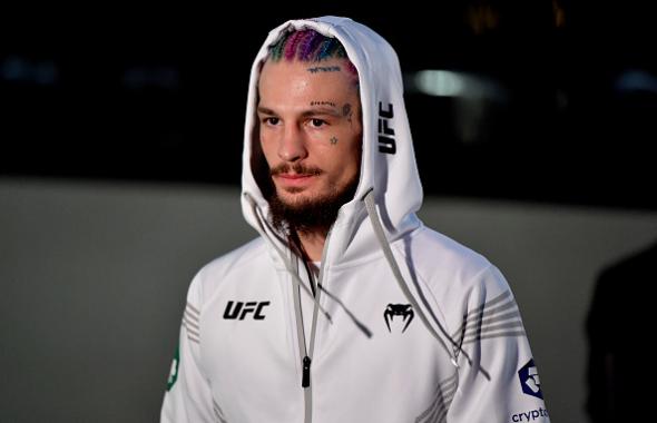 Sean O'Malley enters the arena before his bantamweight bout during the UFC 269 on December 11, 2021 in Las Vegas, Nevada. (Photo by Chris Unger/Zuffa LLC)