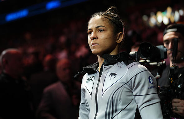 Natalia Silva of Brazil prepares to face Andrea Lee in a flyweight fight during the UFC 292 event at TD Garden on August 19, 2023 in Boston, Massachusetts. (Photo by Cooper Neill/Zuffa LLC)