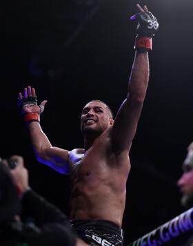 Carlos Ulberg of New Zealandcelebrates his win over Da Woon Jung of South Korea during the UFC 293 event at Qudos Bank Arena on September 10, 2023 in Sydney, Australia. (Photo by Mark Evans/Getty Images)