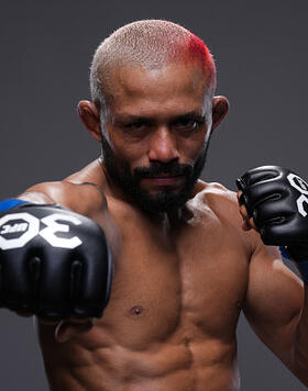 Deiveson Figueiredo of Brazil poses for a portrait backstage during the UFC Fight Night event at Moody Center on December 02, 2023 in Austin, Texas. (Photo by Mike Roach/Zuffa LLC)