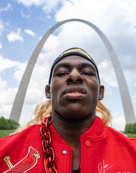 Joaquin Buckley at the St Louis Arch, May 2024