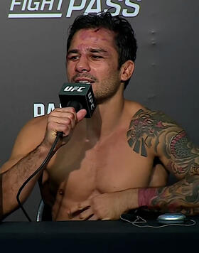 Alexandre Pantoja chats with media after UFC 301