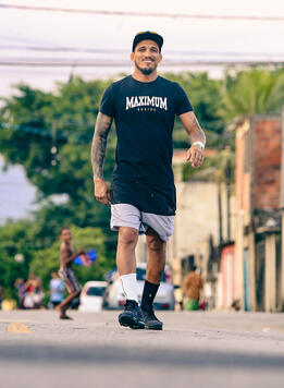 Charles Oliveira in his hometown of Guarujá, Brazil, 2022 (Photo by William Lucas)