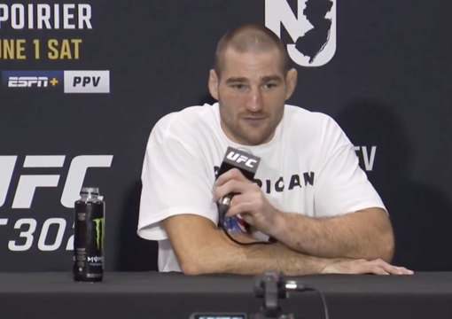 UFC middleweight Sean Strickland speaks to the media after UFC 302: Makhachev vs Poirier.