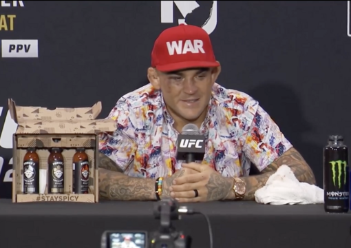 UFC Lightweight Dustin Poirier Addresses The Media After His Loss To Islam Makhachev At UFC 302.